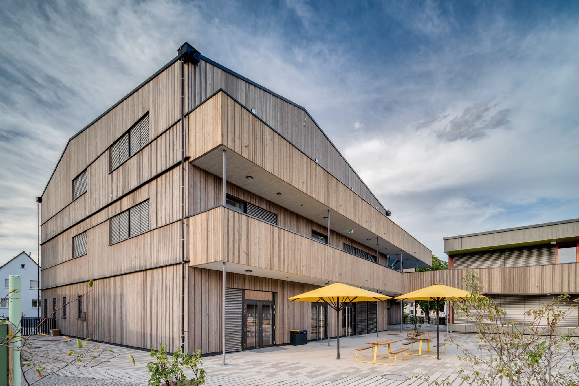 Astrid Lindgren School: acoustic panelling detail