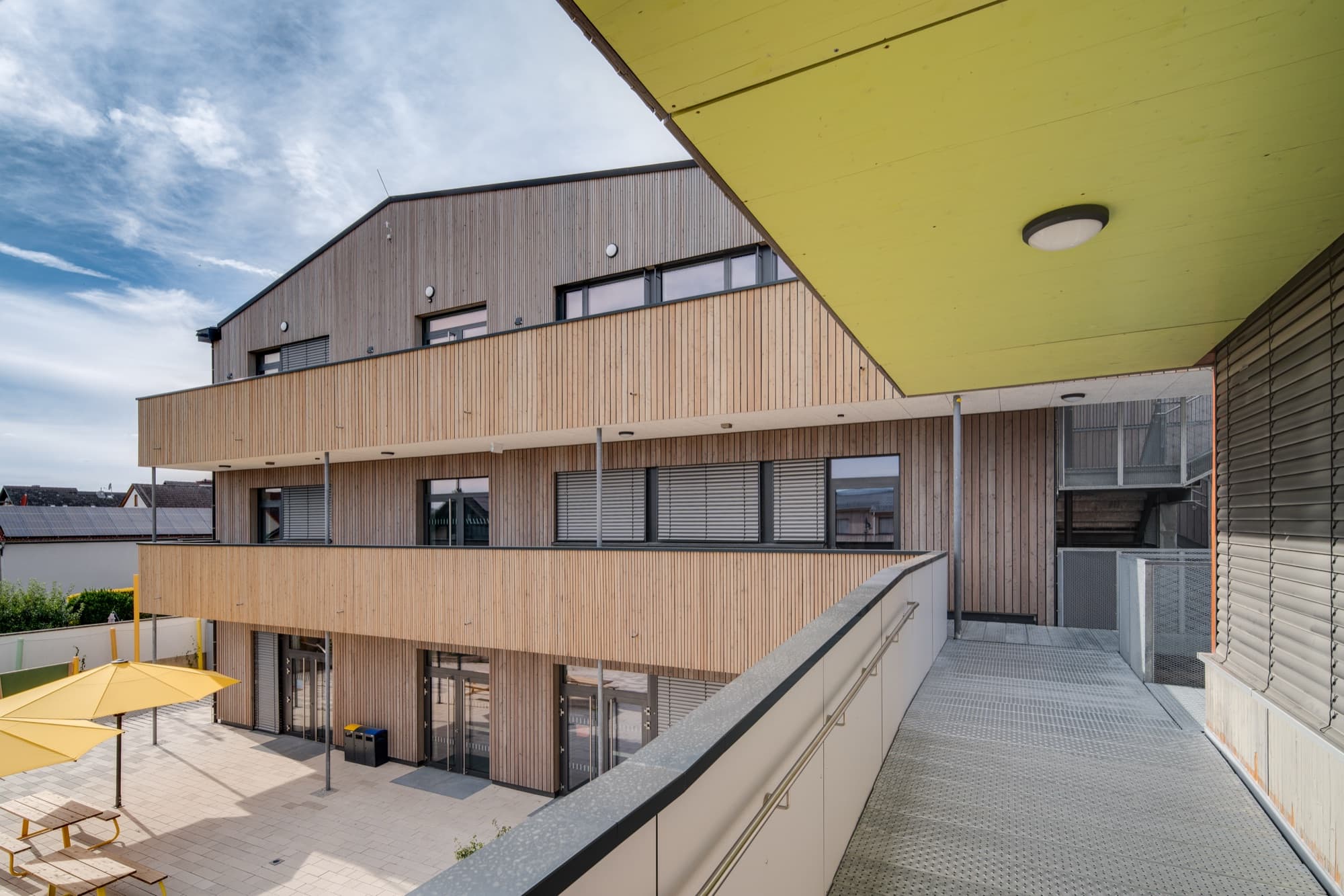 Astrid Lindgren School: acoustic panelling detail