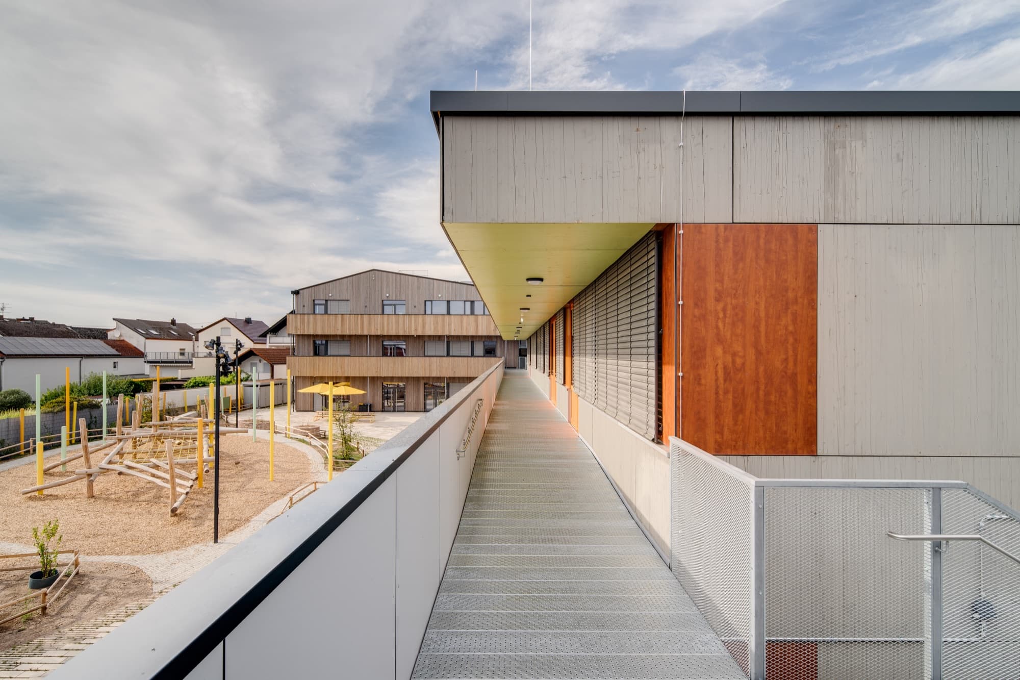 Astrid Lindgren School: acoustic panelling detail
