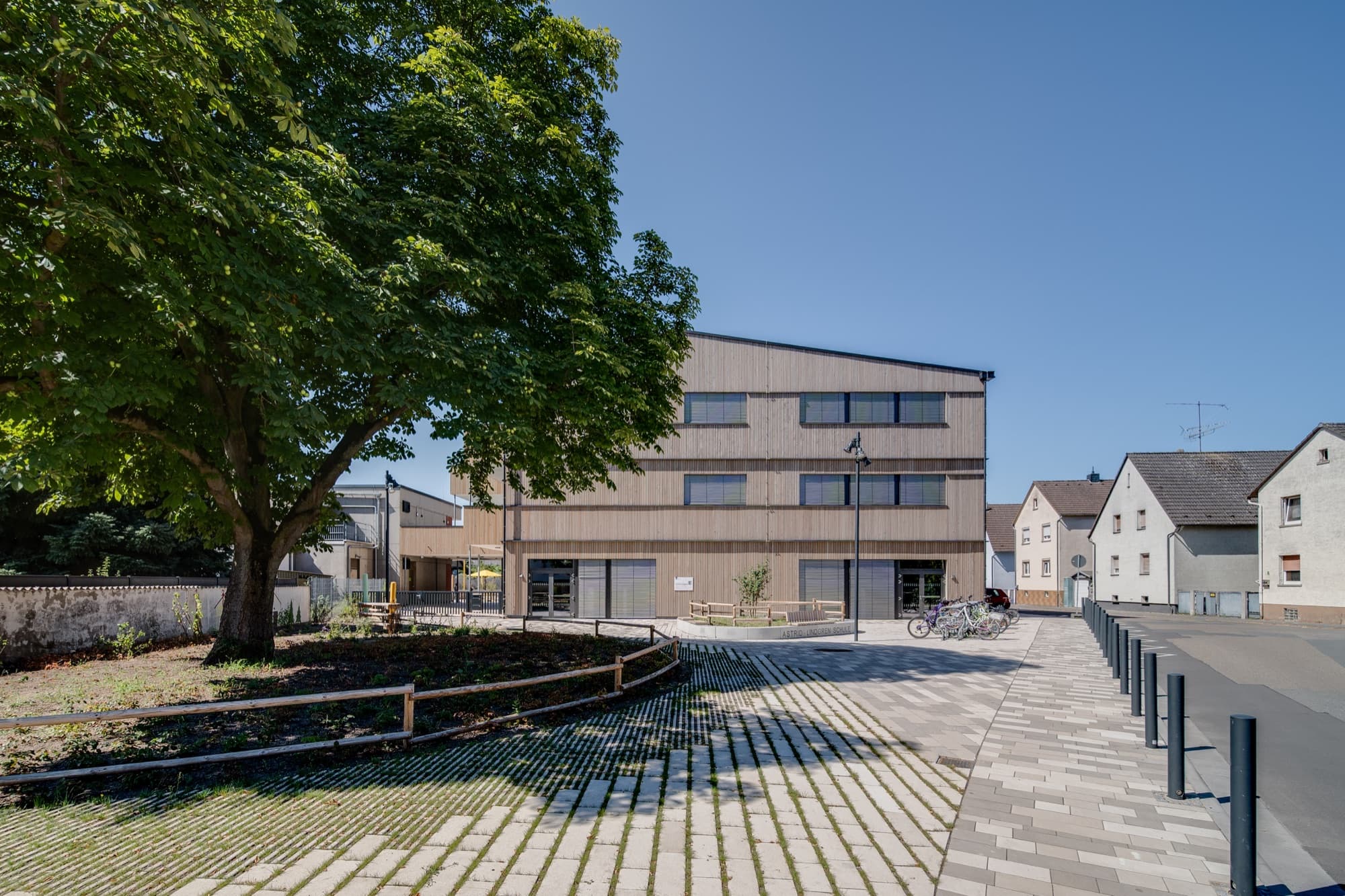 Astrid Lindgren School: acoustic panelling detail