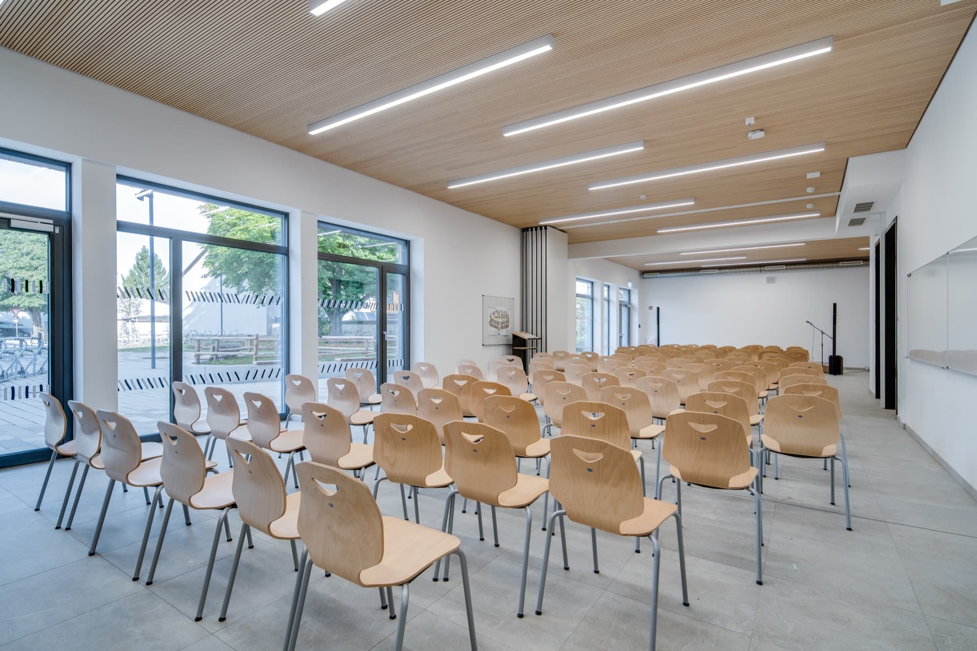 Astrid Lindgren School: acoustic panelling detail