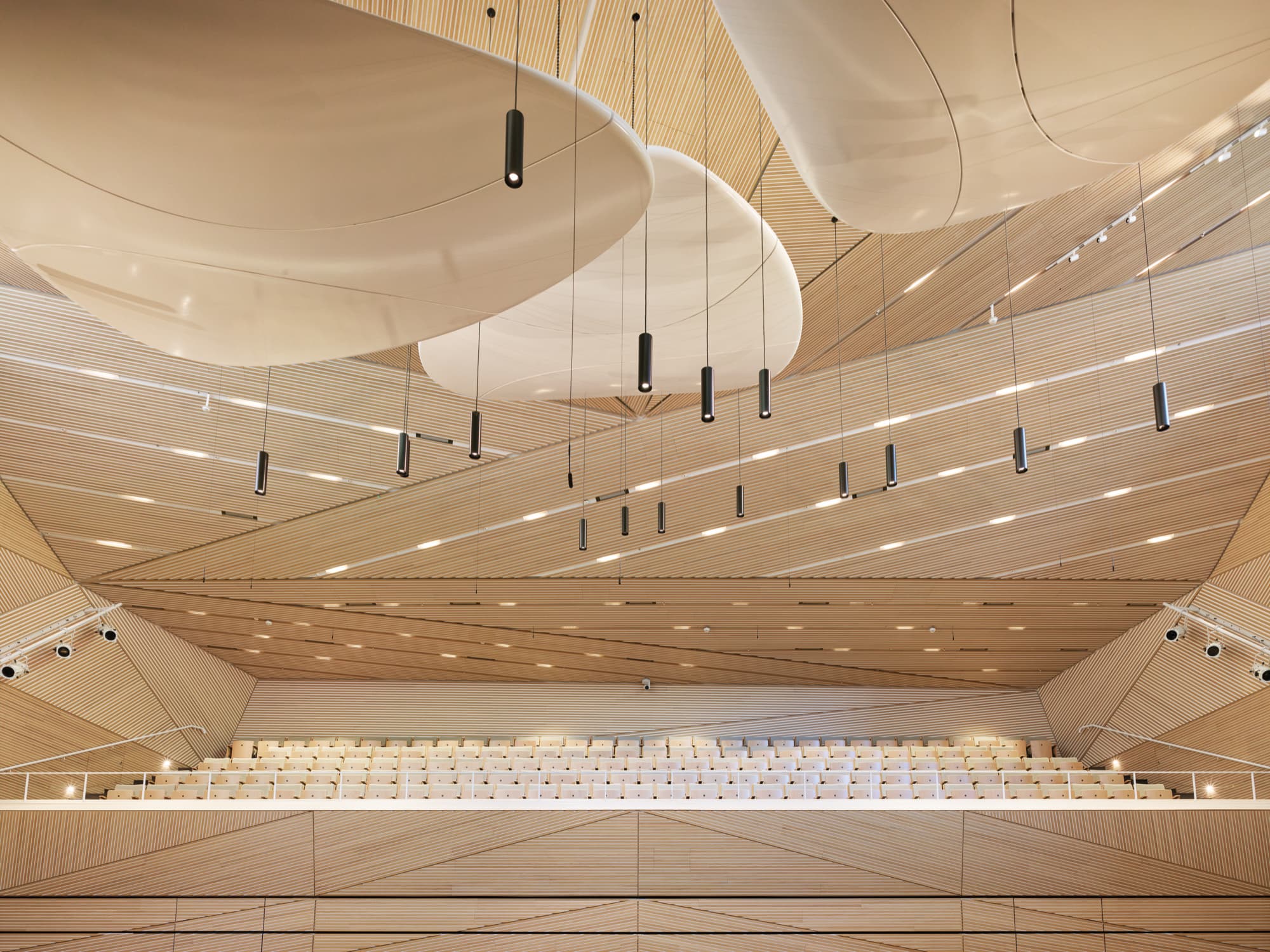 Concert Hall Andermatt: acoustic panelling detail