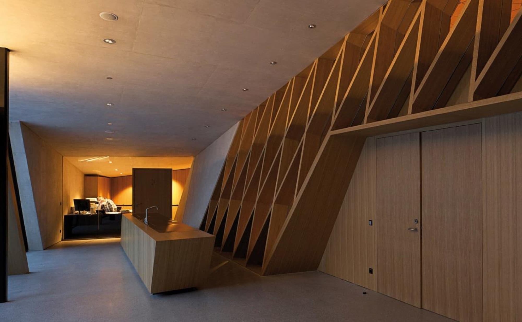 Cultural Centre Ischgl: acoustic panelling detail