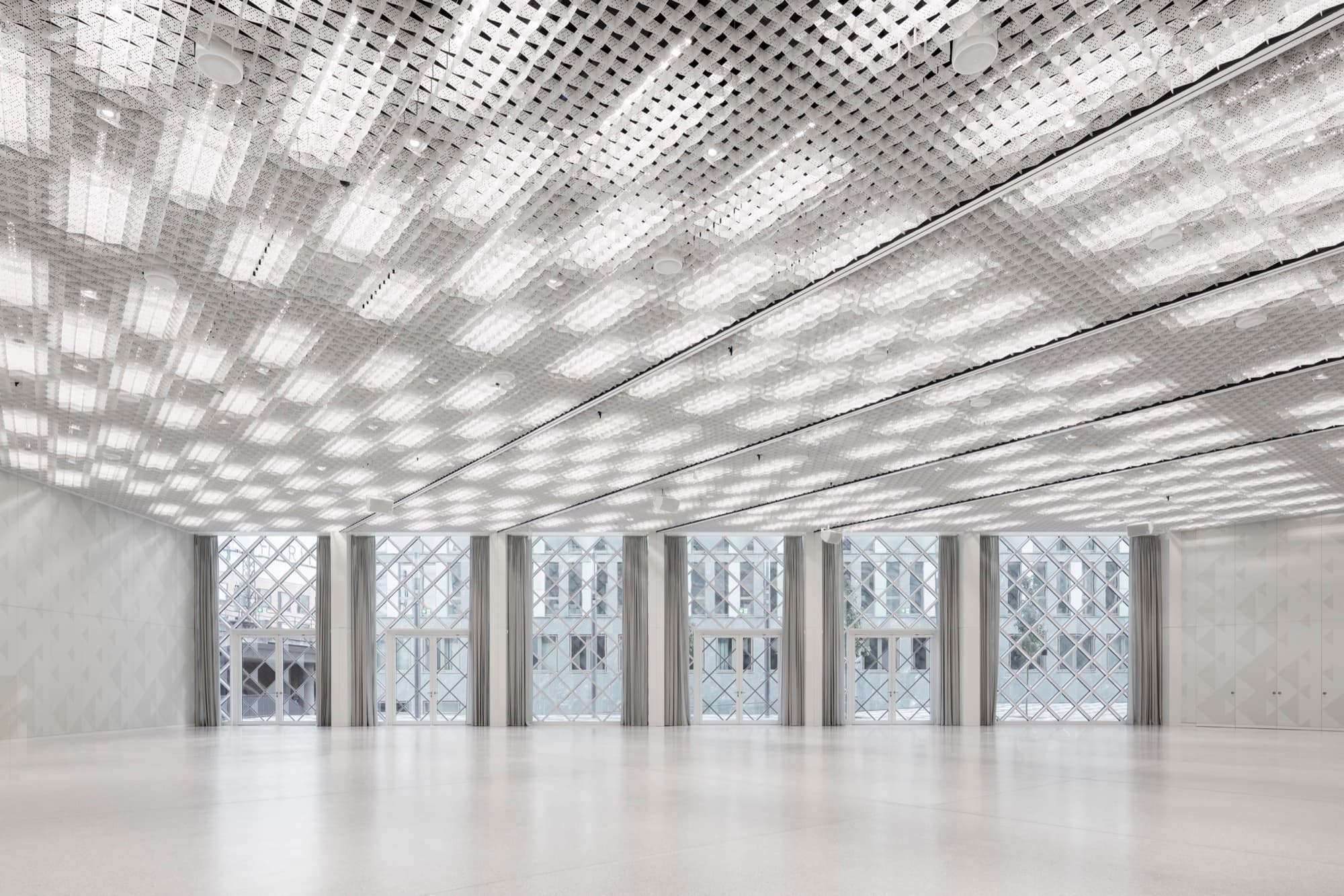 Futurium: acoustic panelling detail