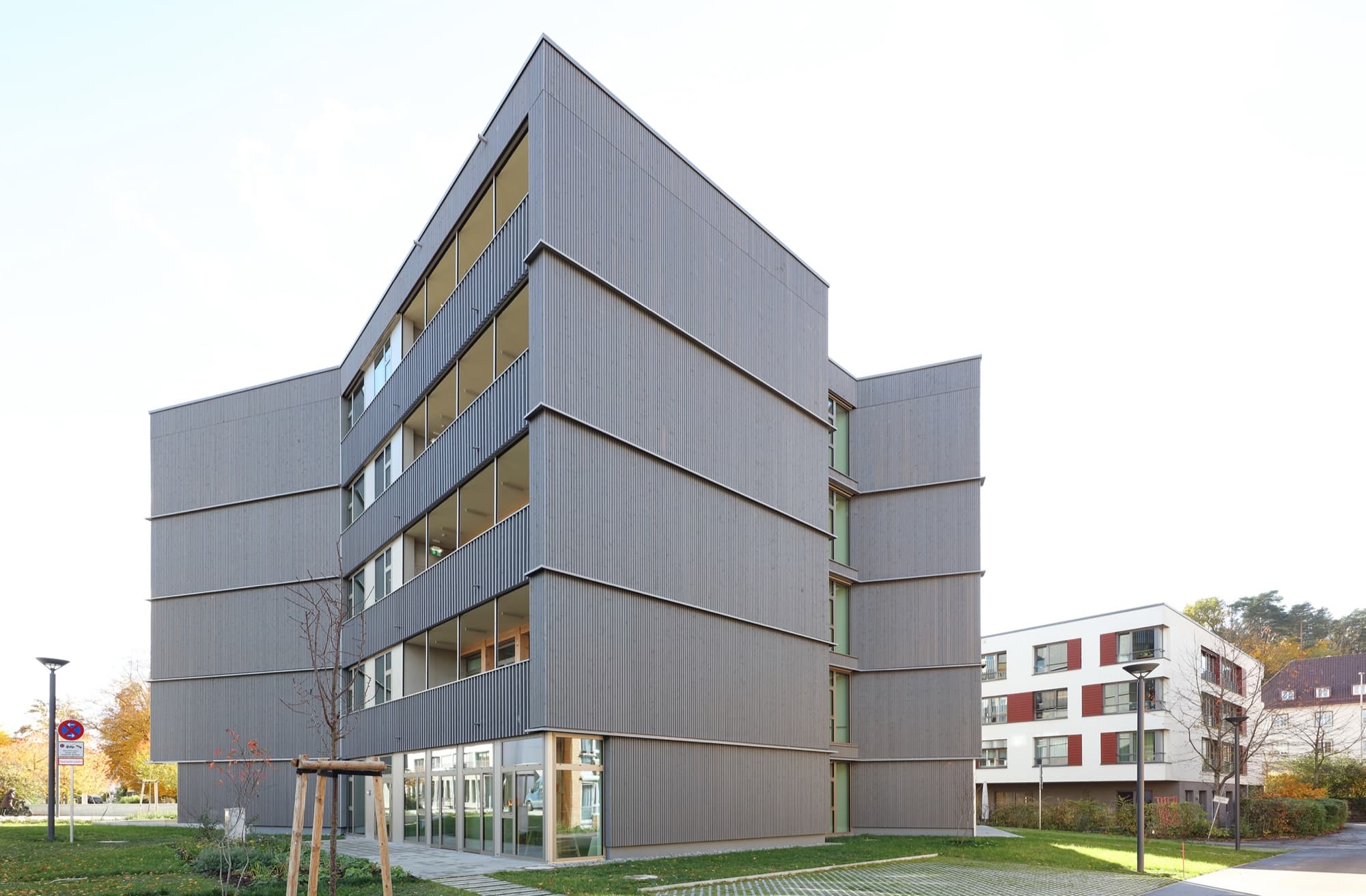 Hospital Biberach: acoustic panelling detail