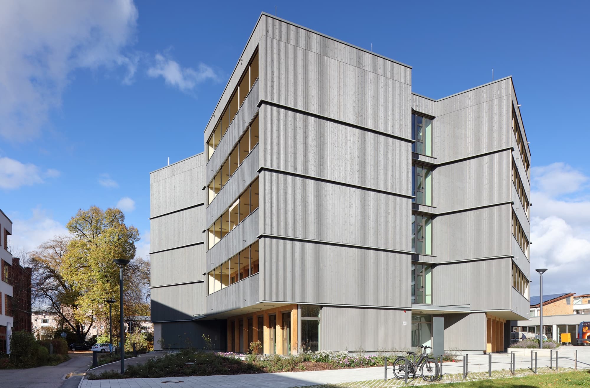 Hospital Biberach: acoustic panelling detail
