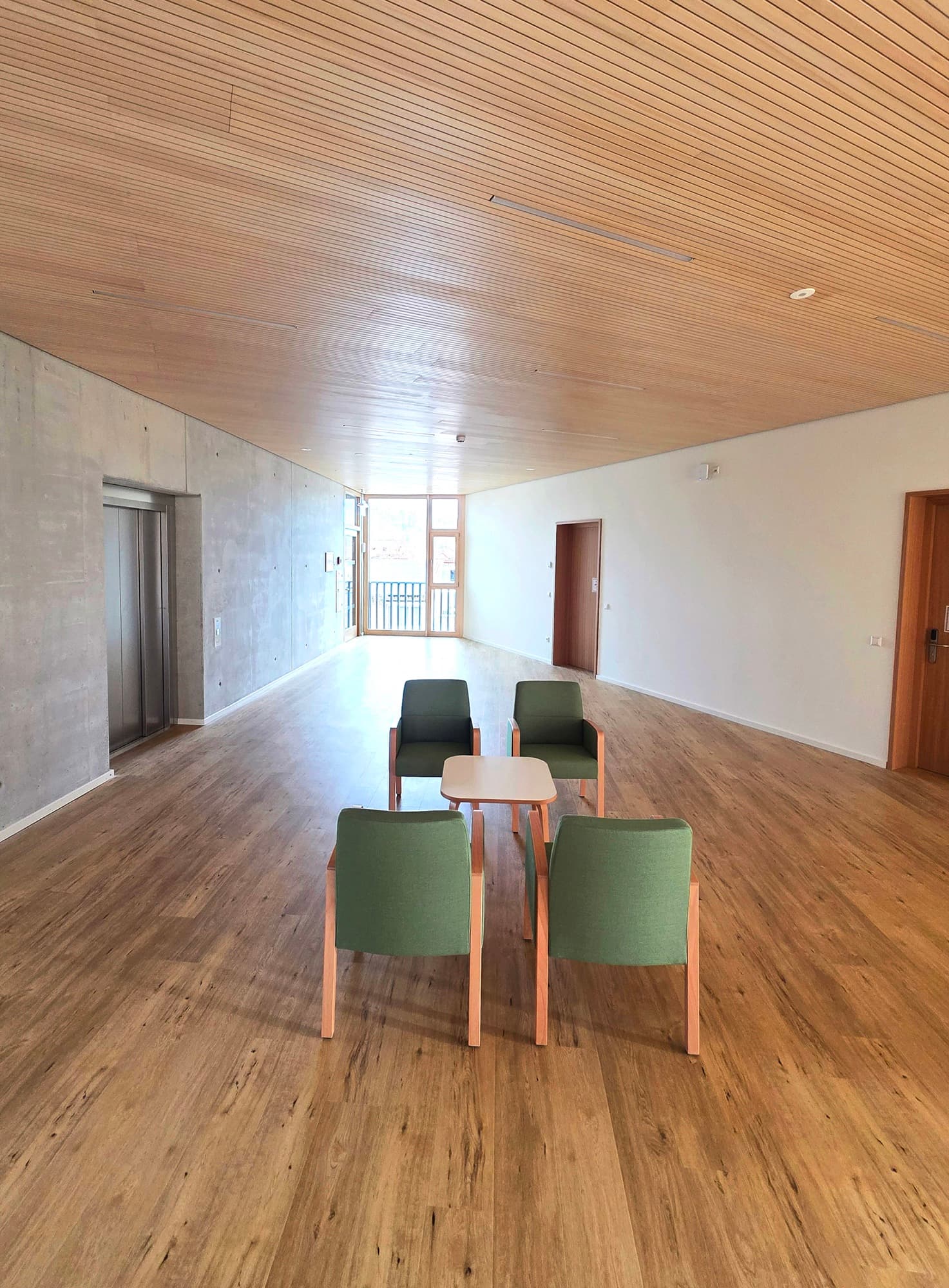 Hospital Biberach: acoustic panelling detail