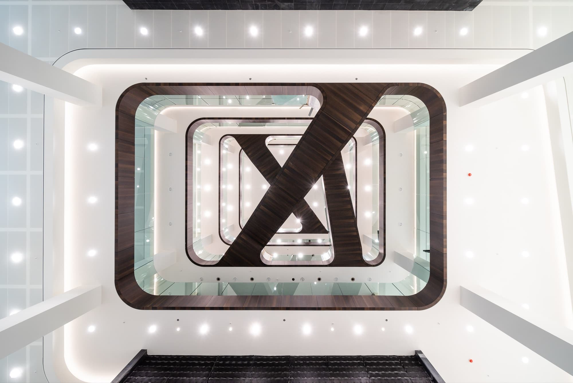 Hourglass: acoustic panelling detail