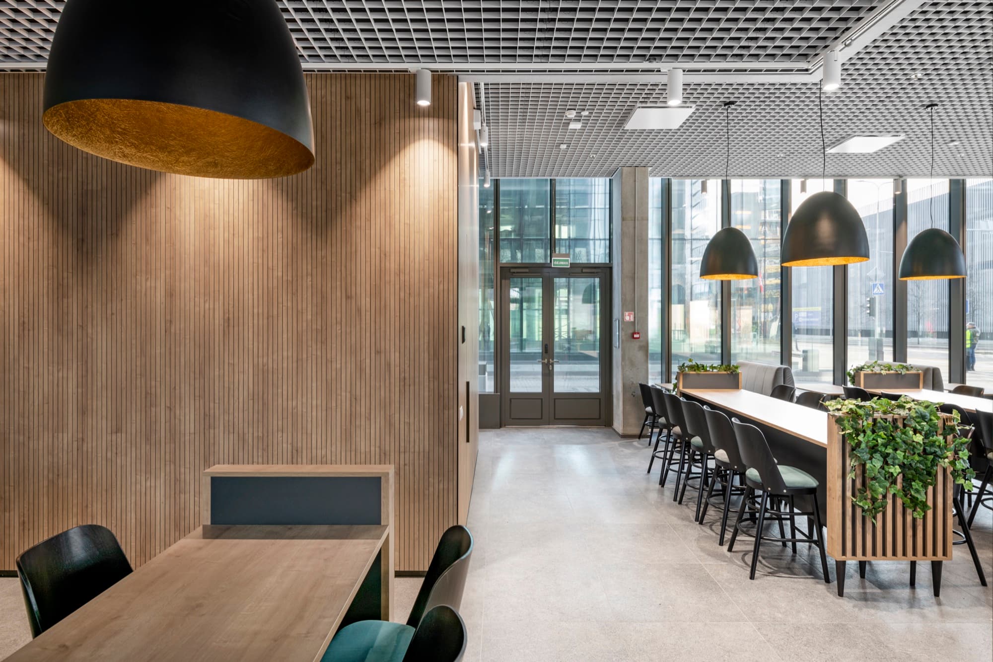 LVOVO Business Centre: acoustic panelling detail