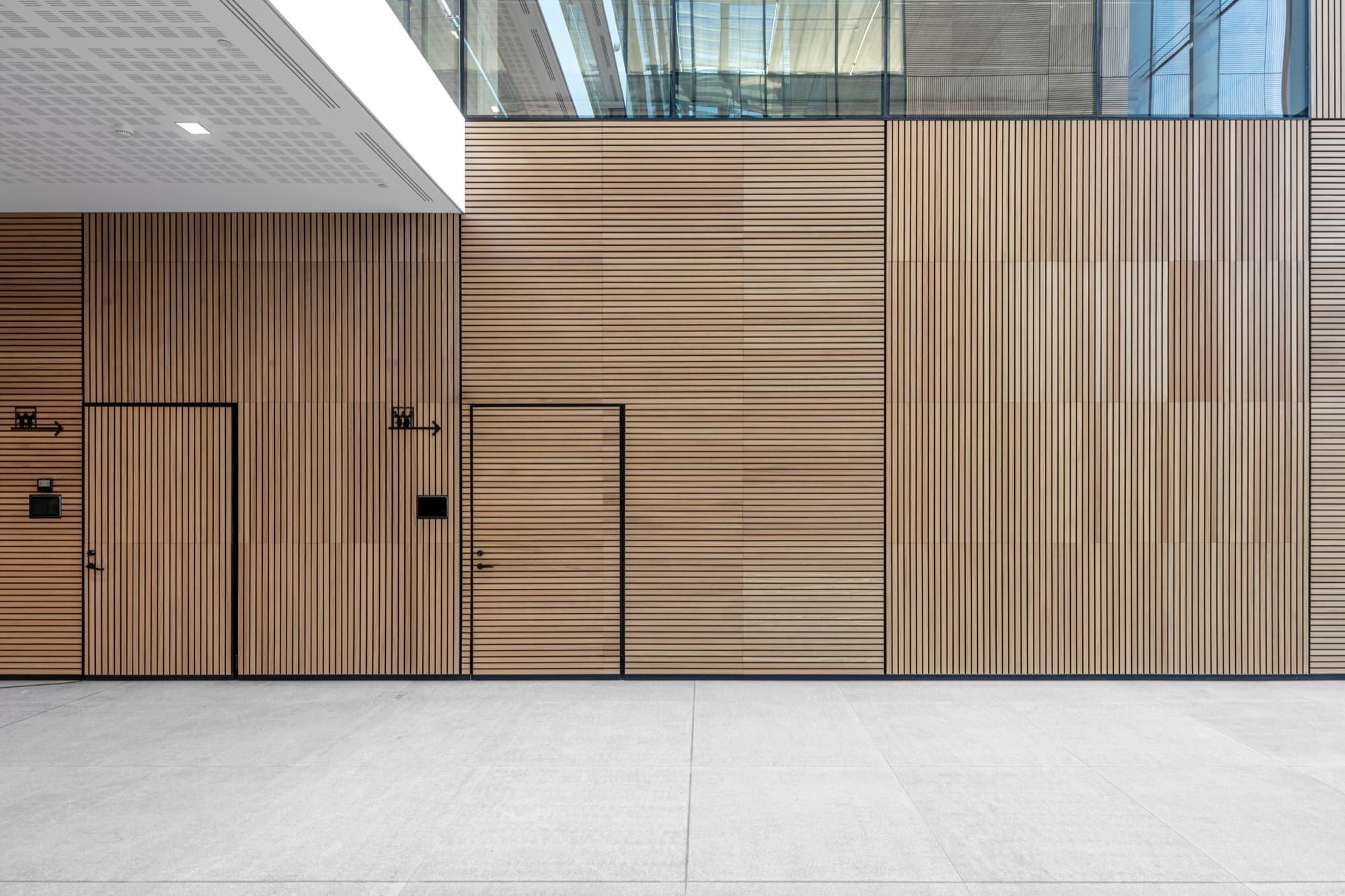 LVOVO Business Centre: acoustic panelling detail