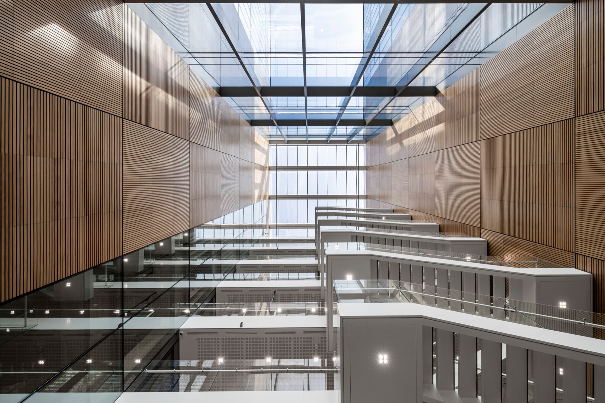 LVOVO Business Centre: acoustic panelling detail