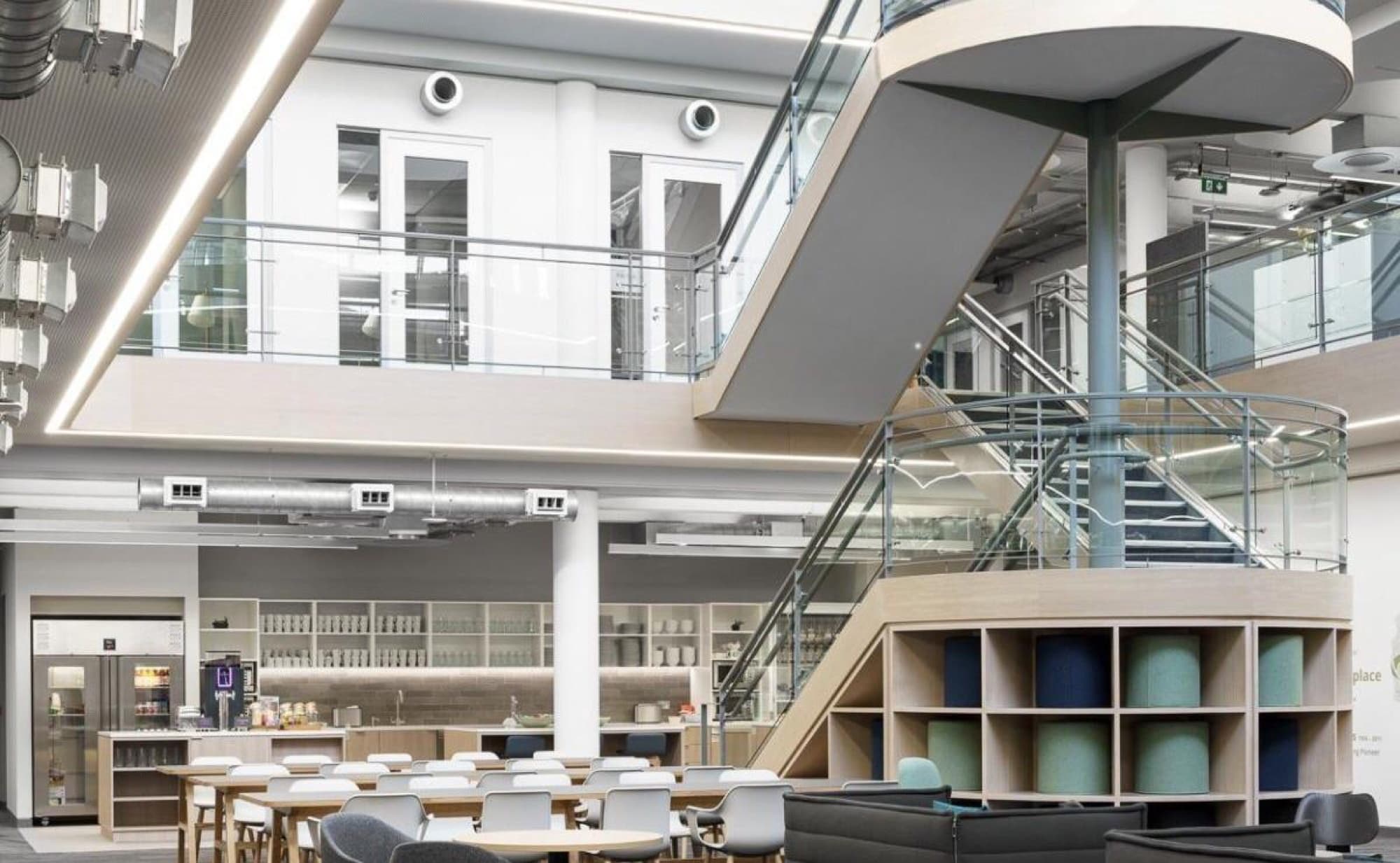 New Relic Headquarters: acoustic panelling detail
