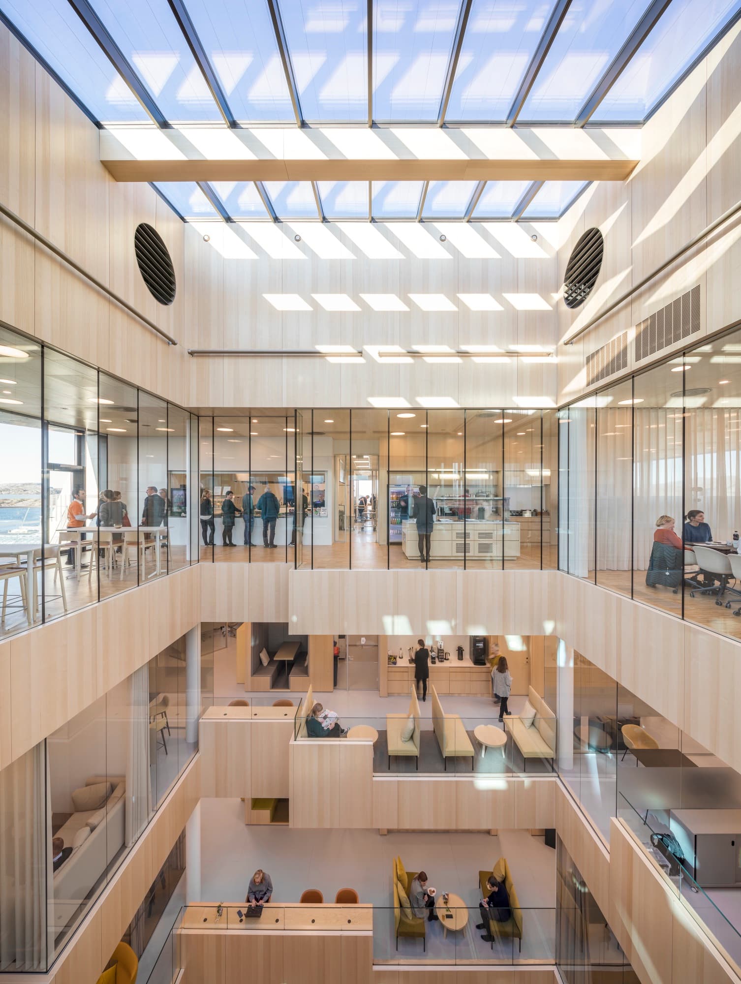 New Town Hall Bodø: acoustic panelling detail