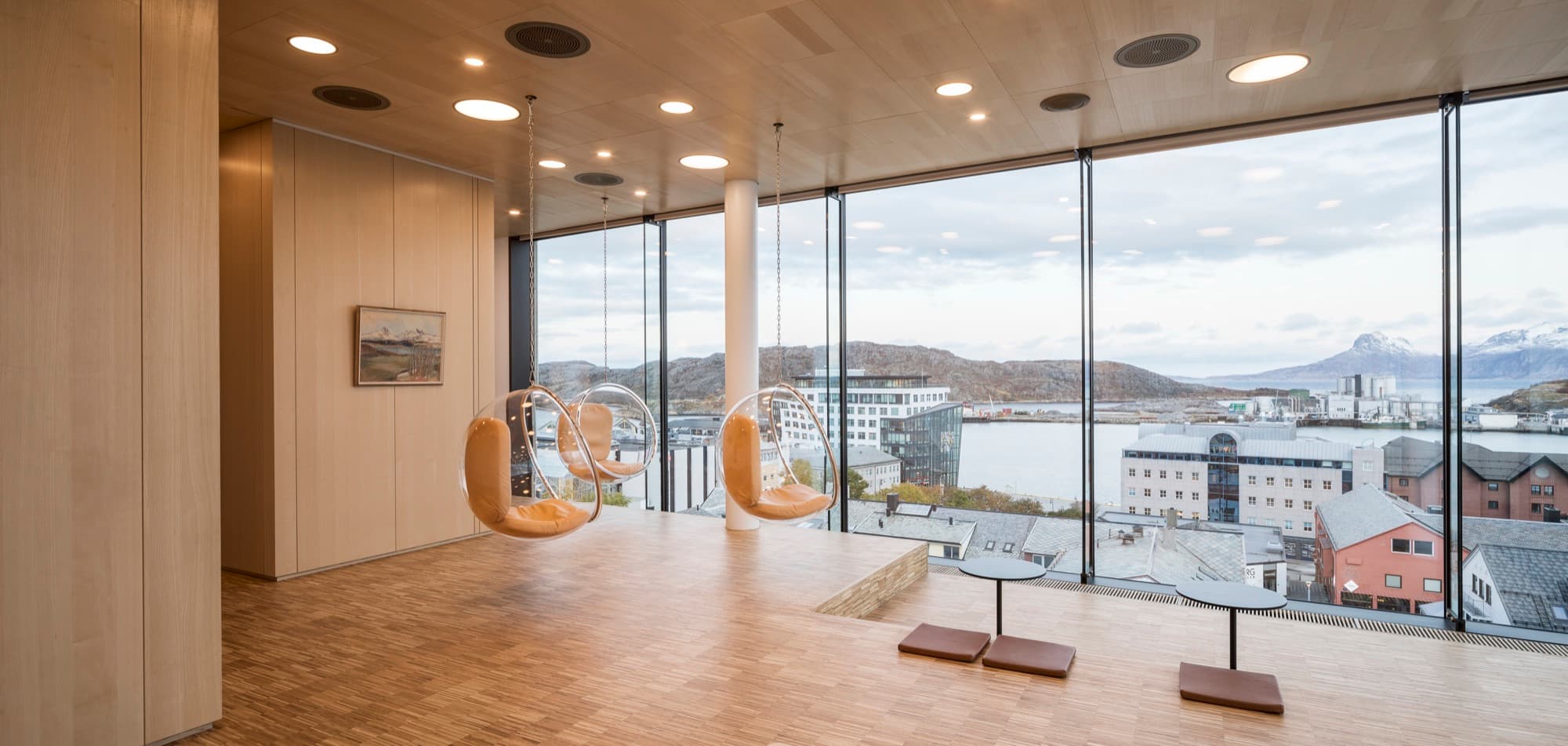 New Town Hall Bodø: acoustic panelling detail