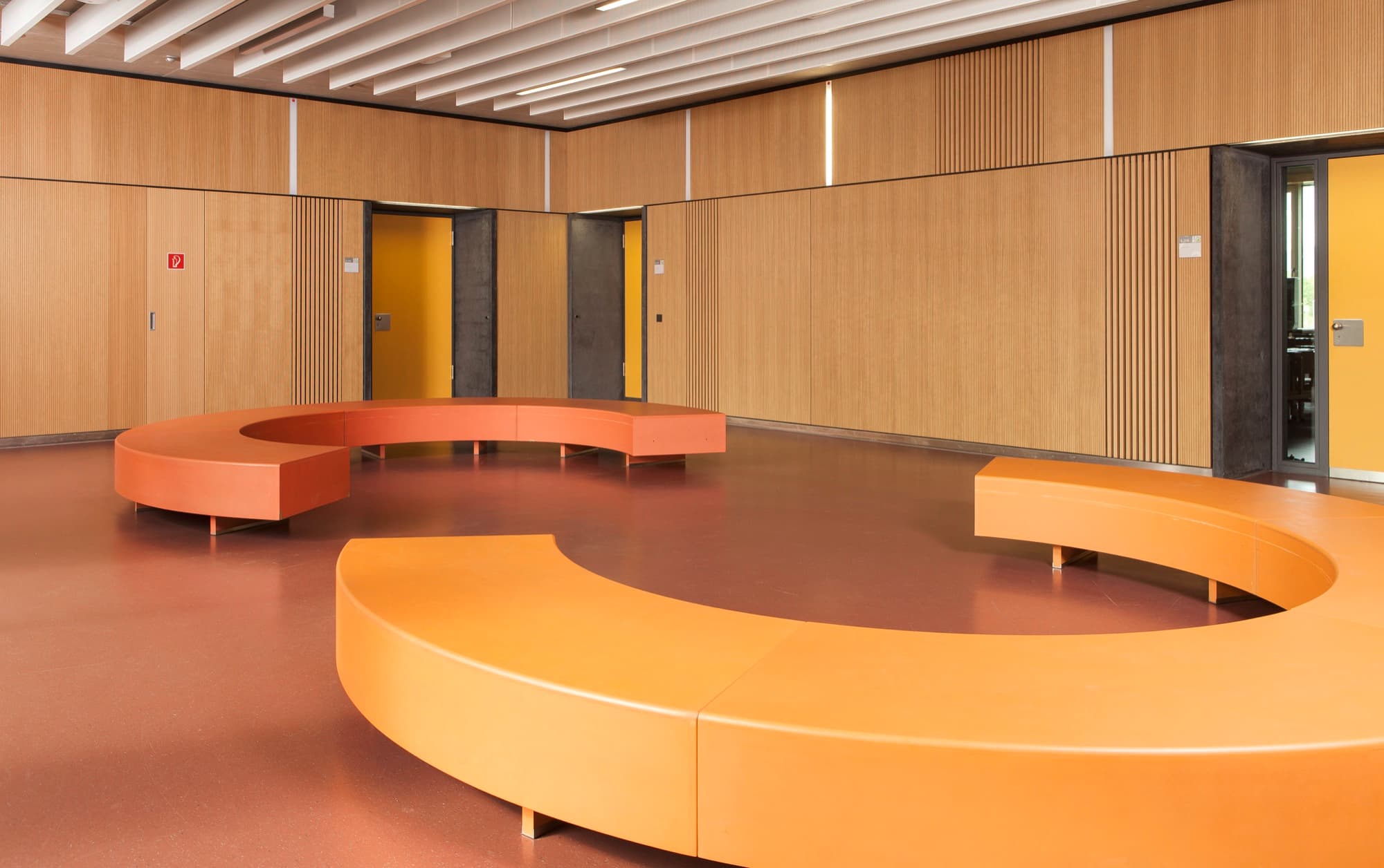 Philipp-Reis-Schule: acoustic panelling detail