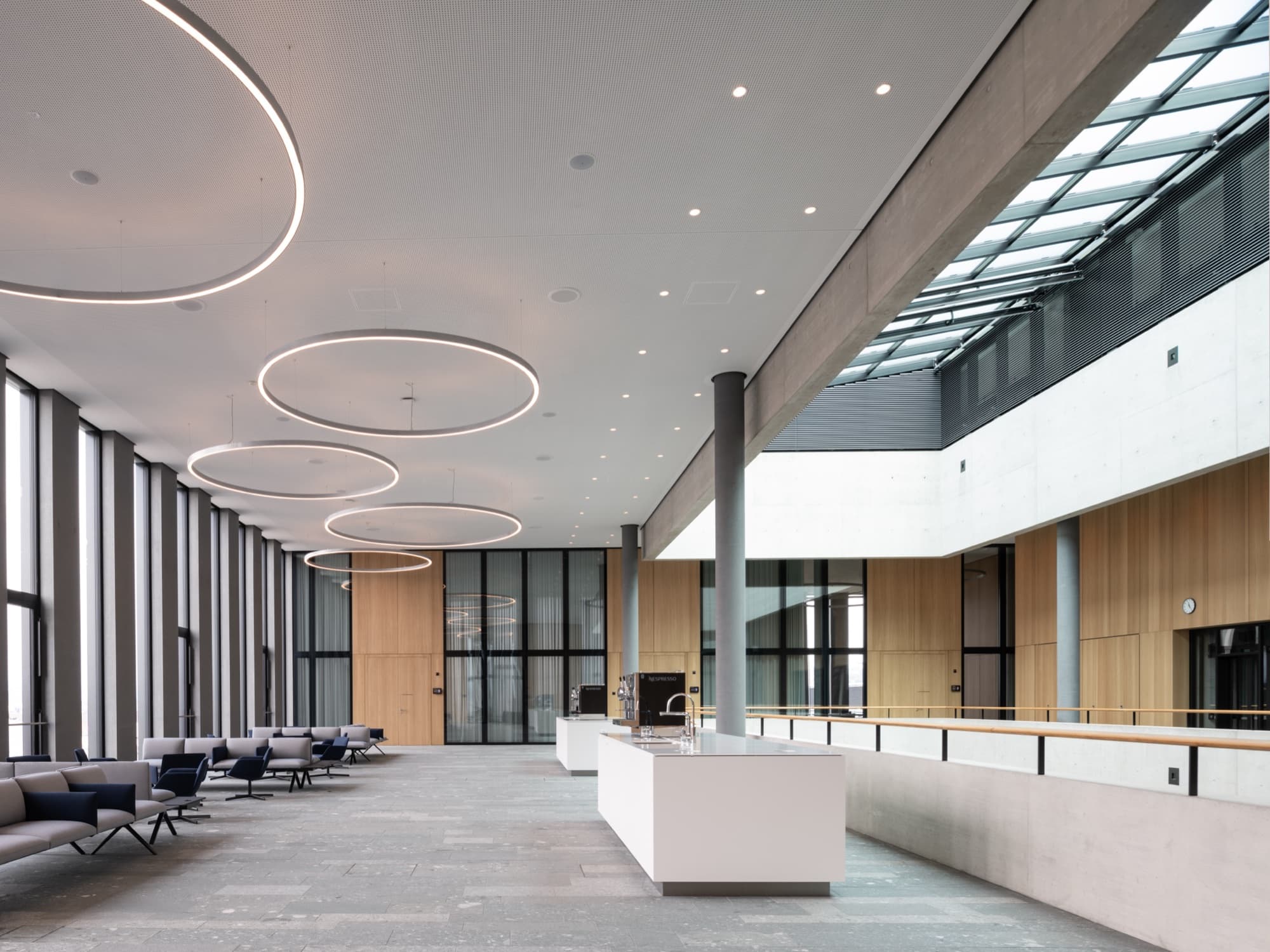 Police and Justice Centre: acoustic panelling detail