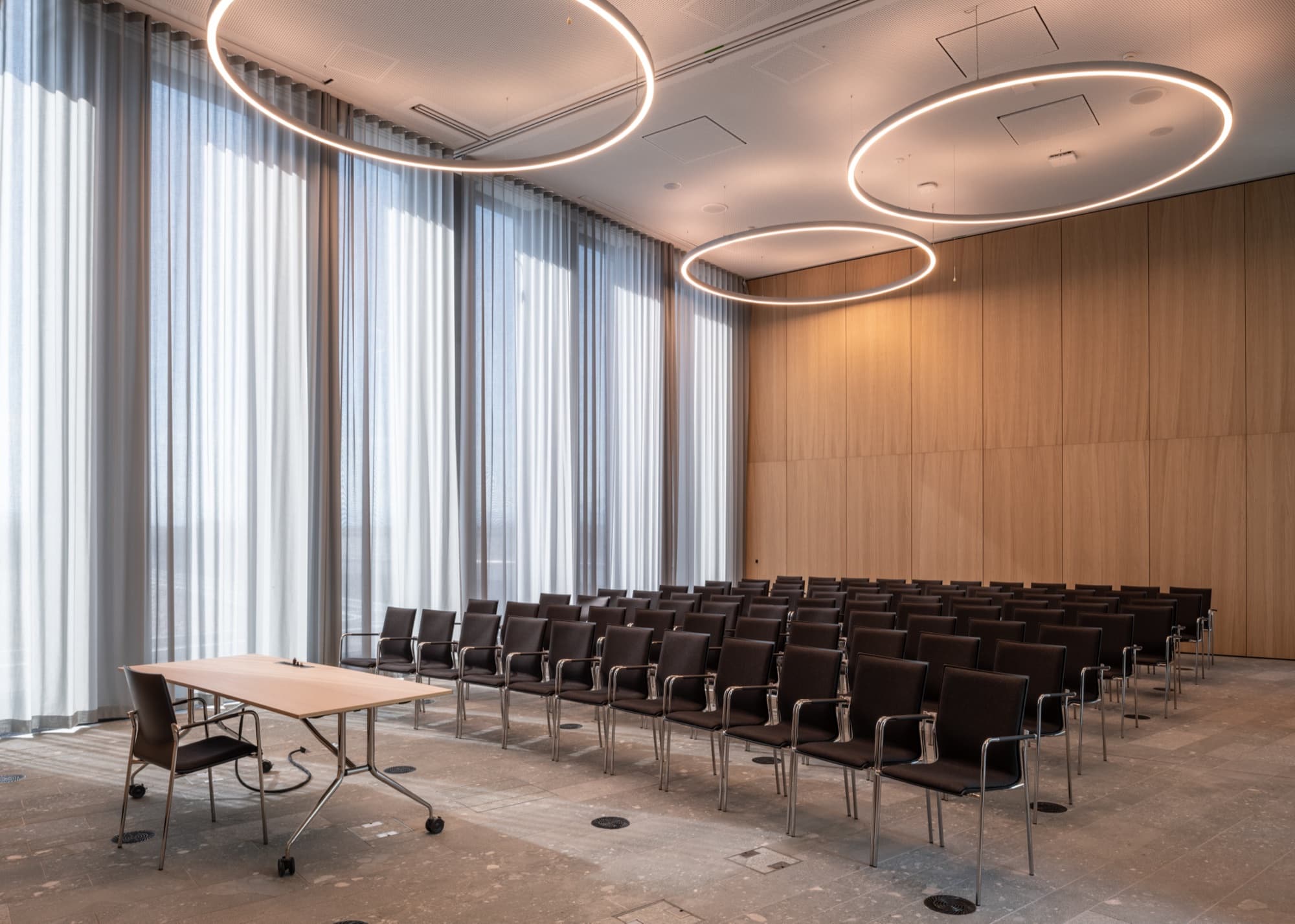 Police and Justice Centre: acoustic panelling detail