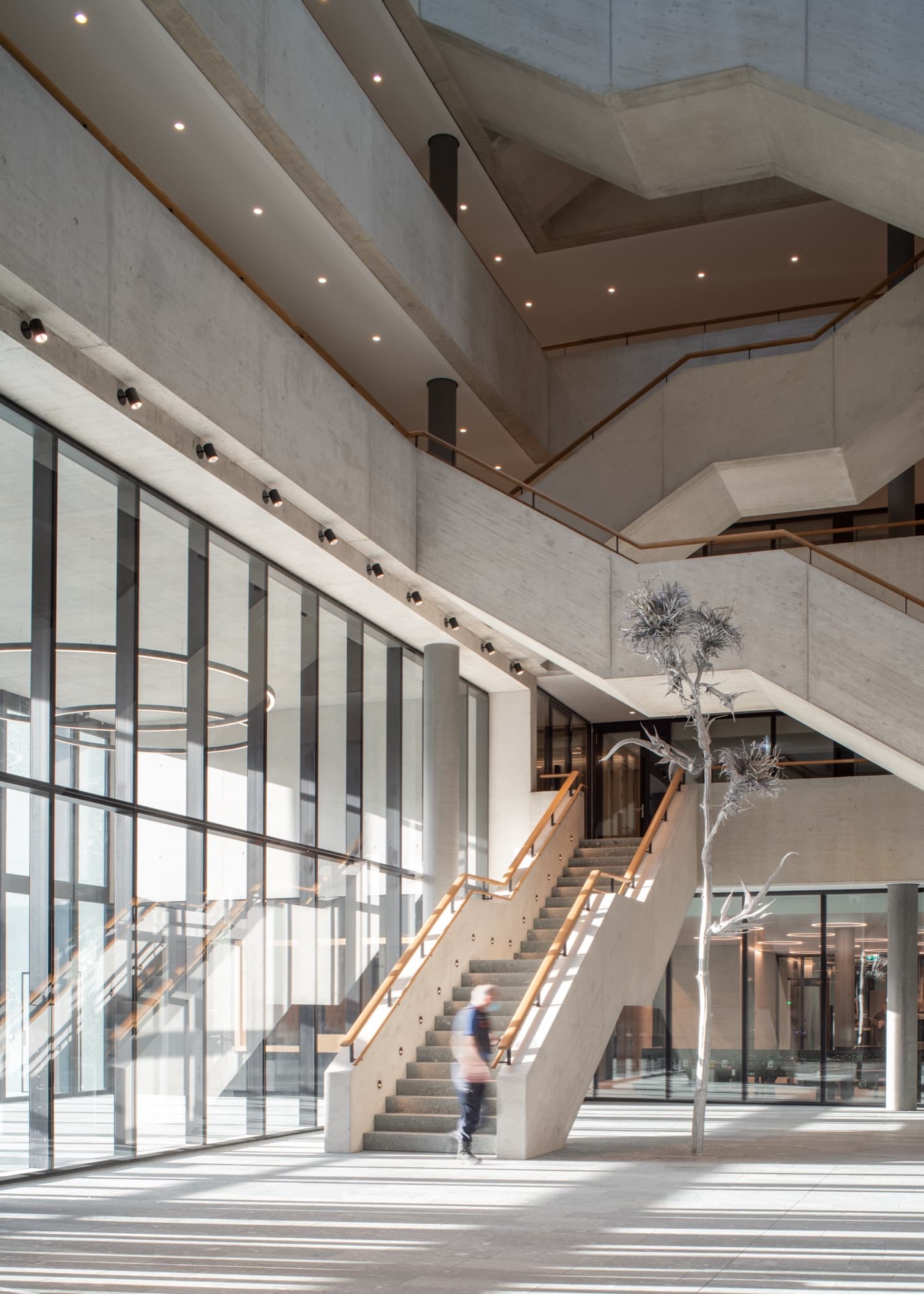 Police and Justice Centre: acoustic panelling detail