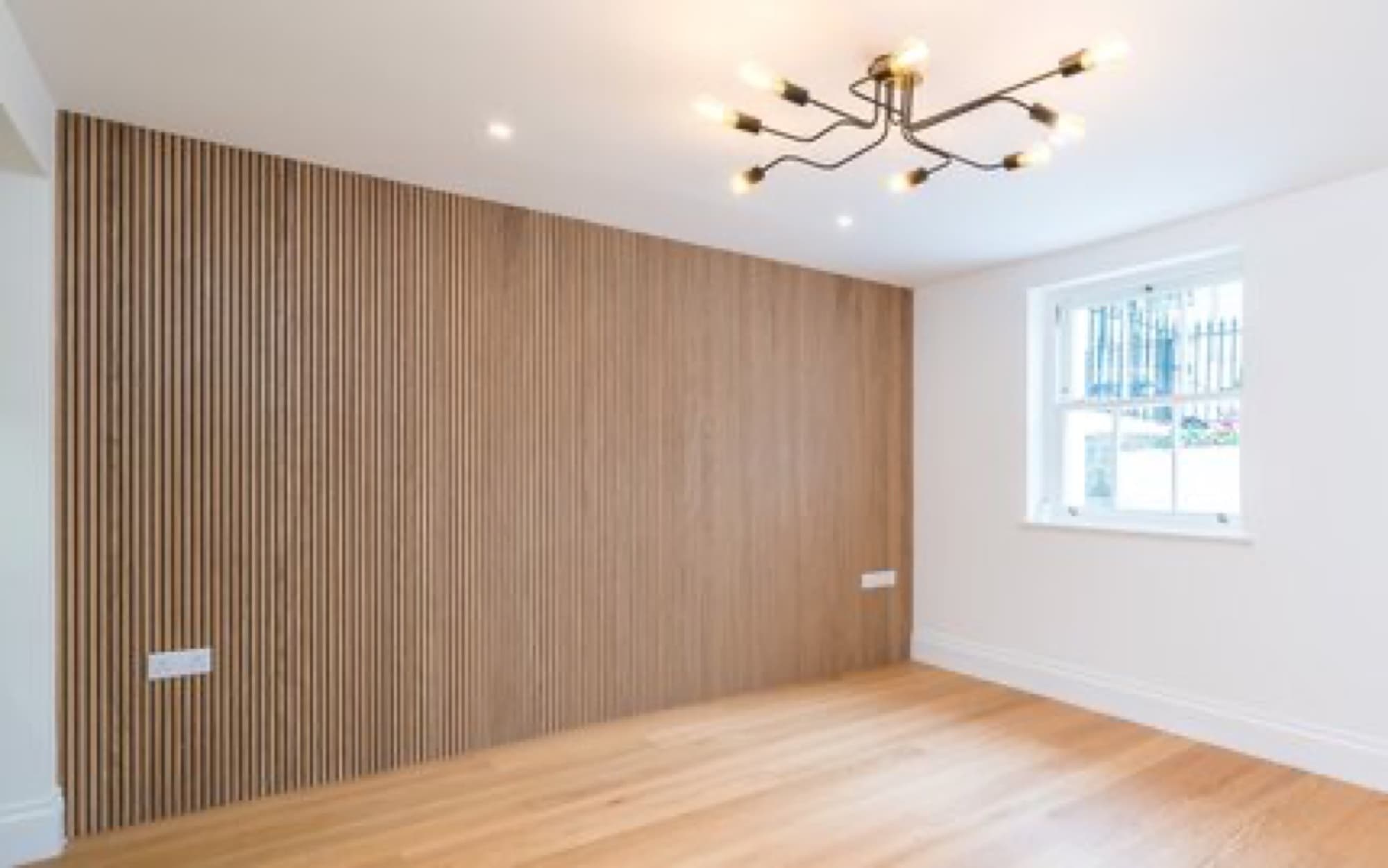Private Residence London: acoustic panelling detail