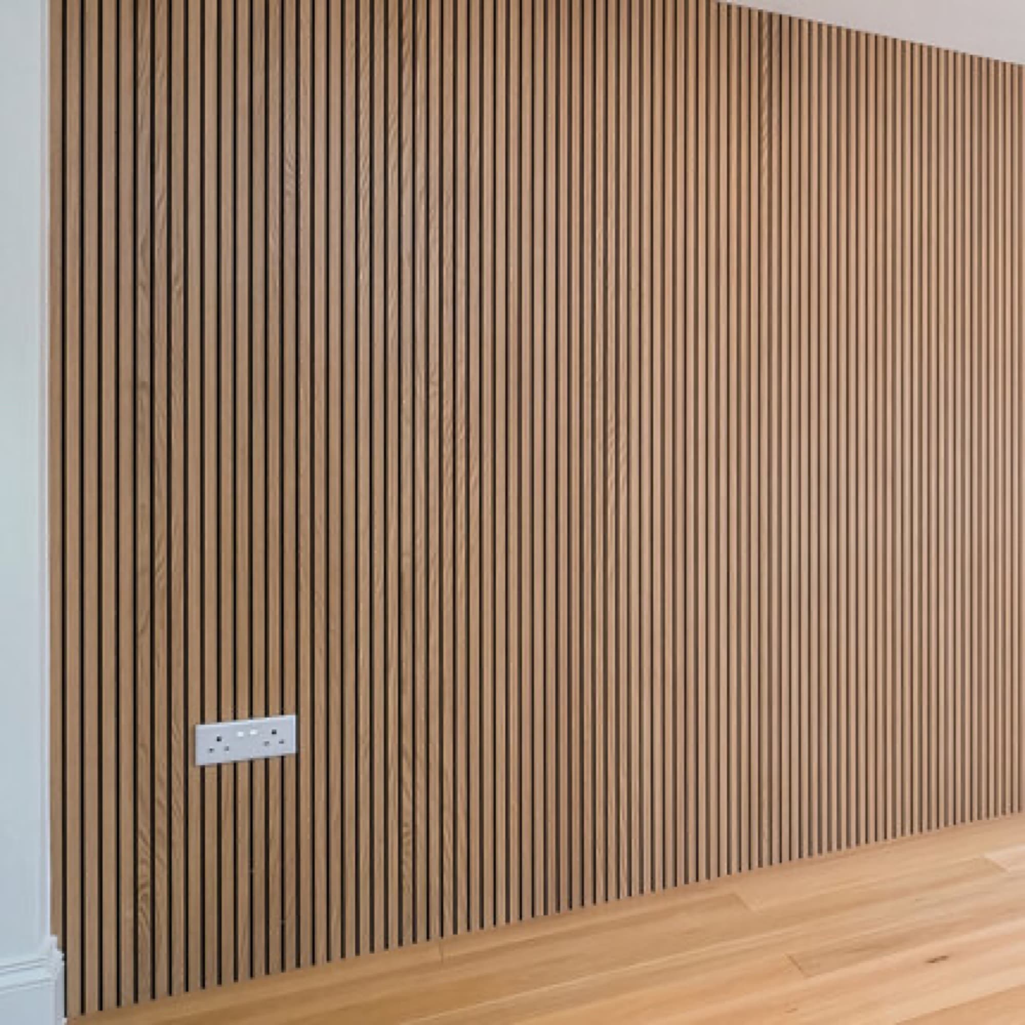 Private Residence London: acoustic panelling detail