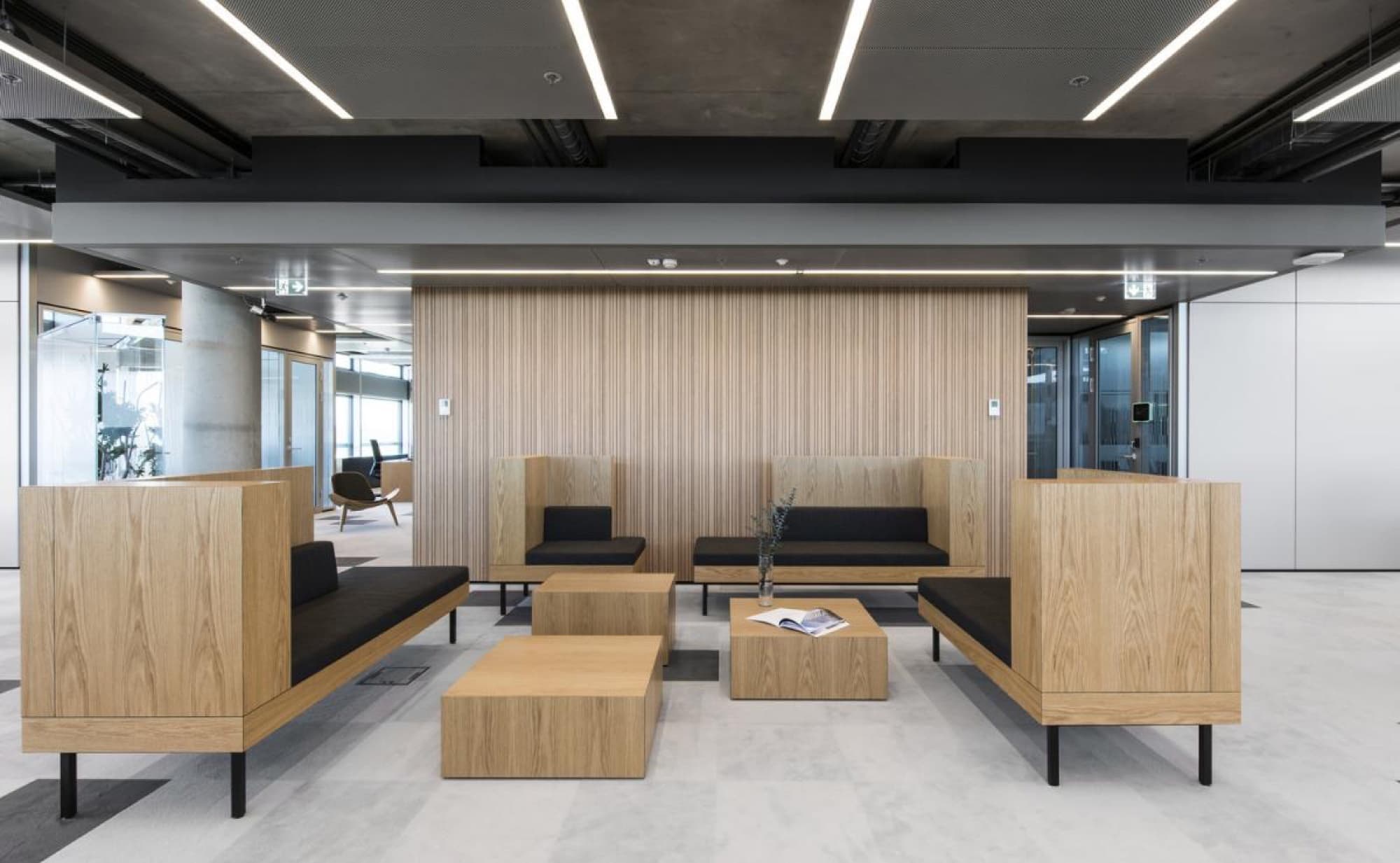 Quadrum Business City: acoustic panelling detail