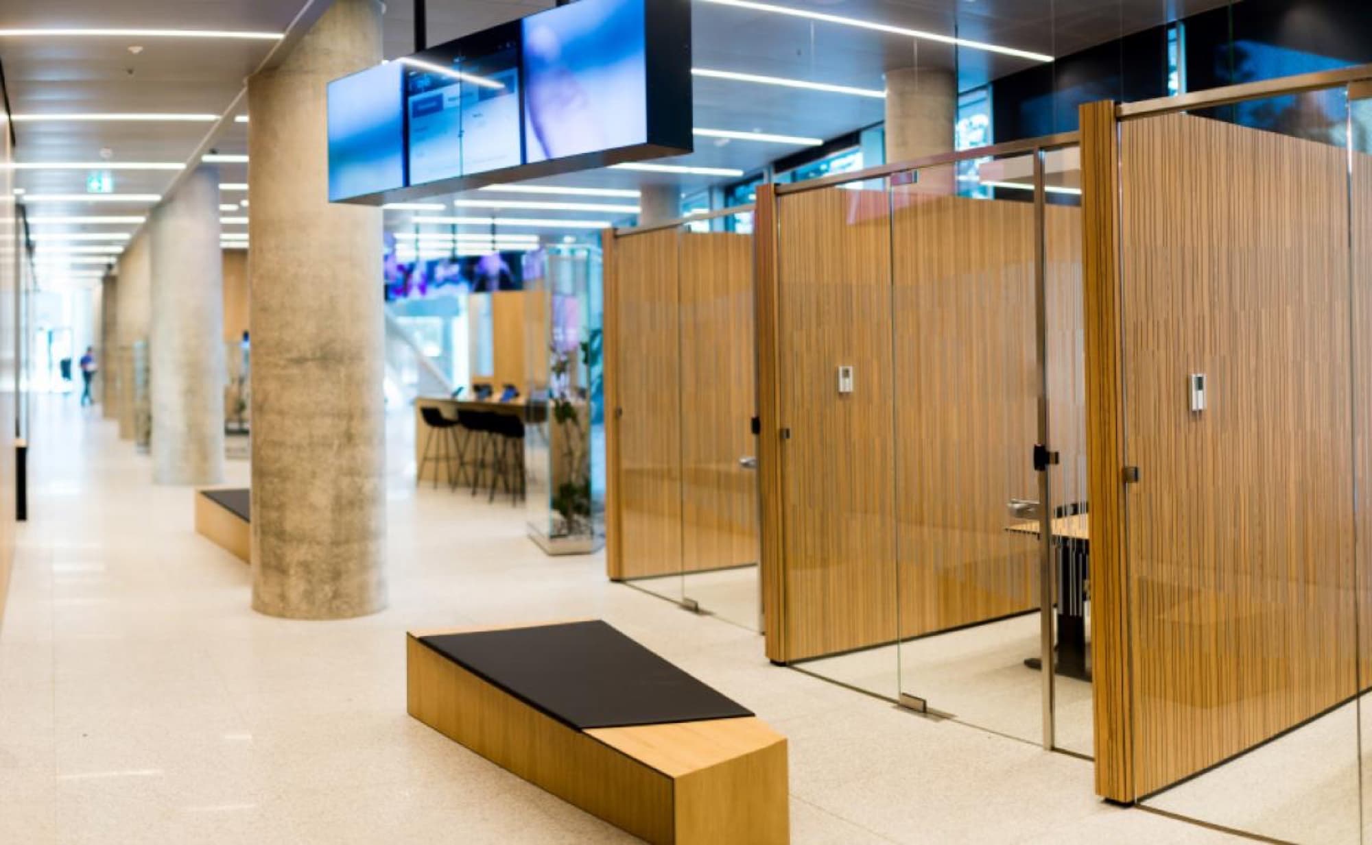 Quadrum Business City: acoustic panelling detail