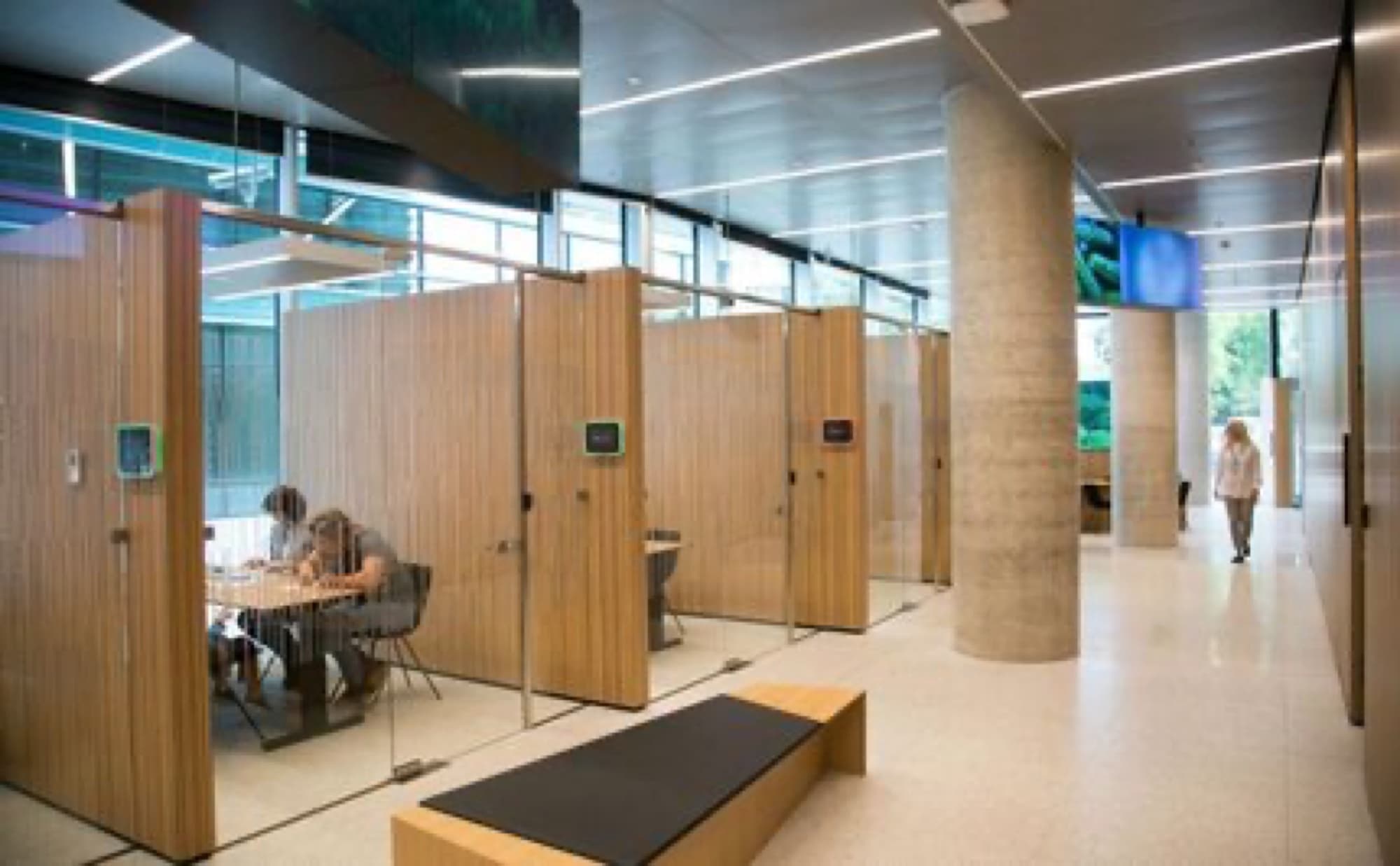 Quadrum Business City: acoustic panelling detail