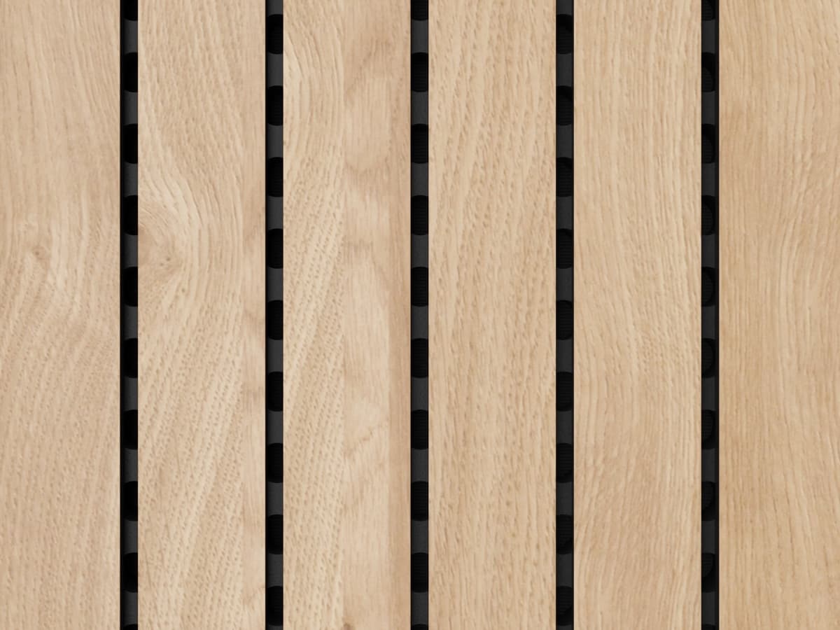 Coastal oak finish on slimline acoustic panel