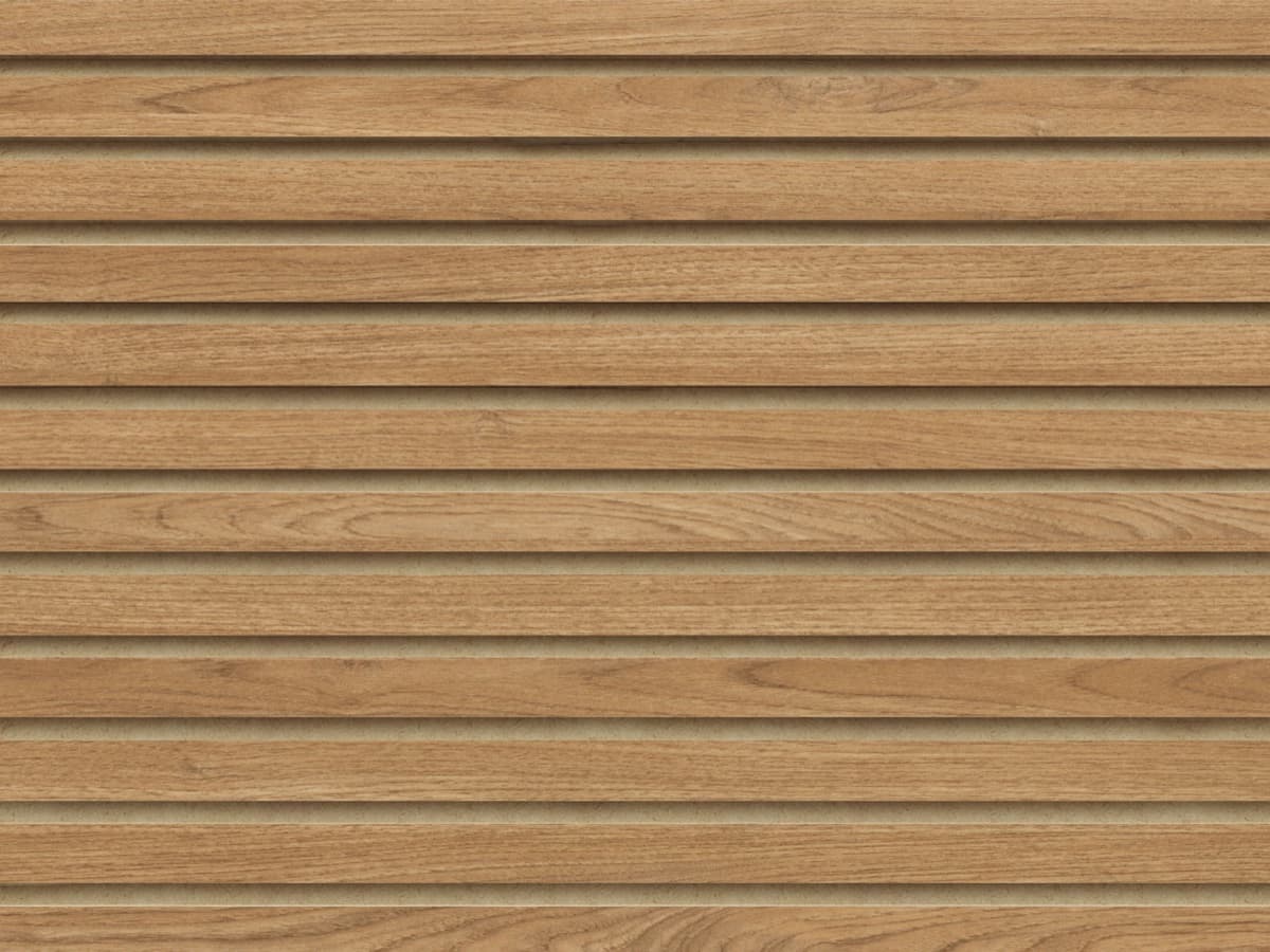 Invisible European oak veneer finish on slimline acoustic panel
