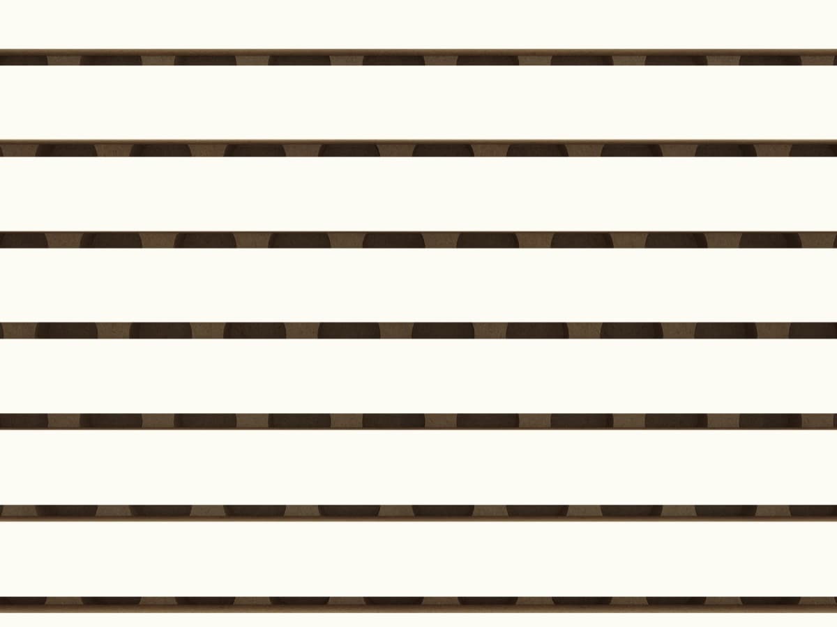 Premium white 16/3 finish on slimline acoustic panel