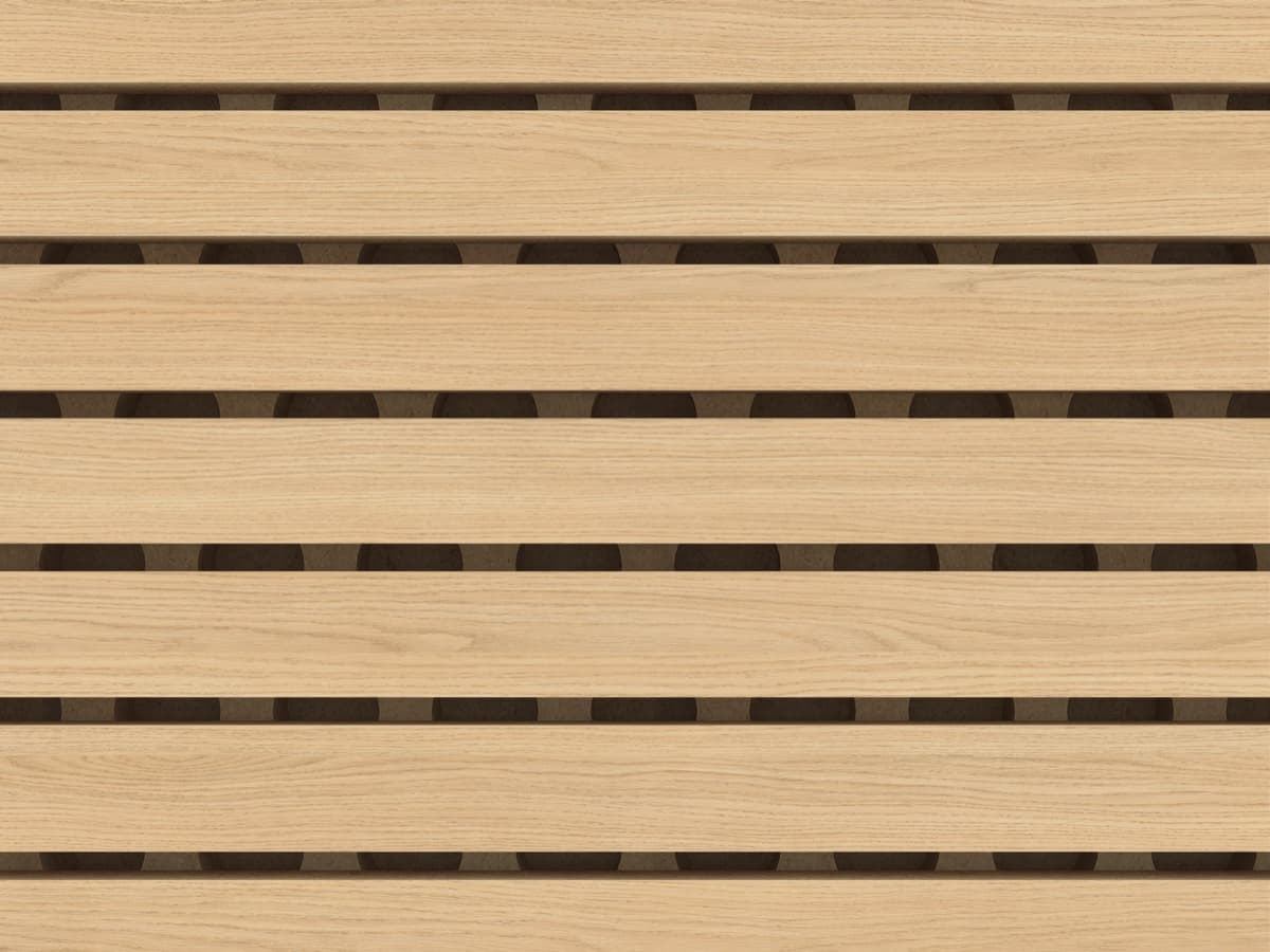 Vicenza oak on brown core 16/3 finish on slimline acoustic panel
