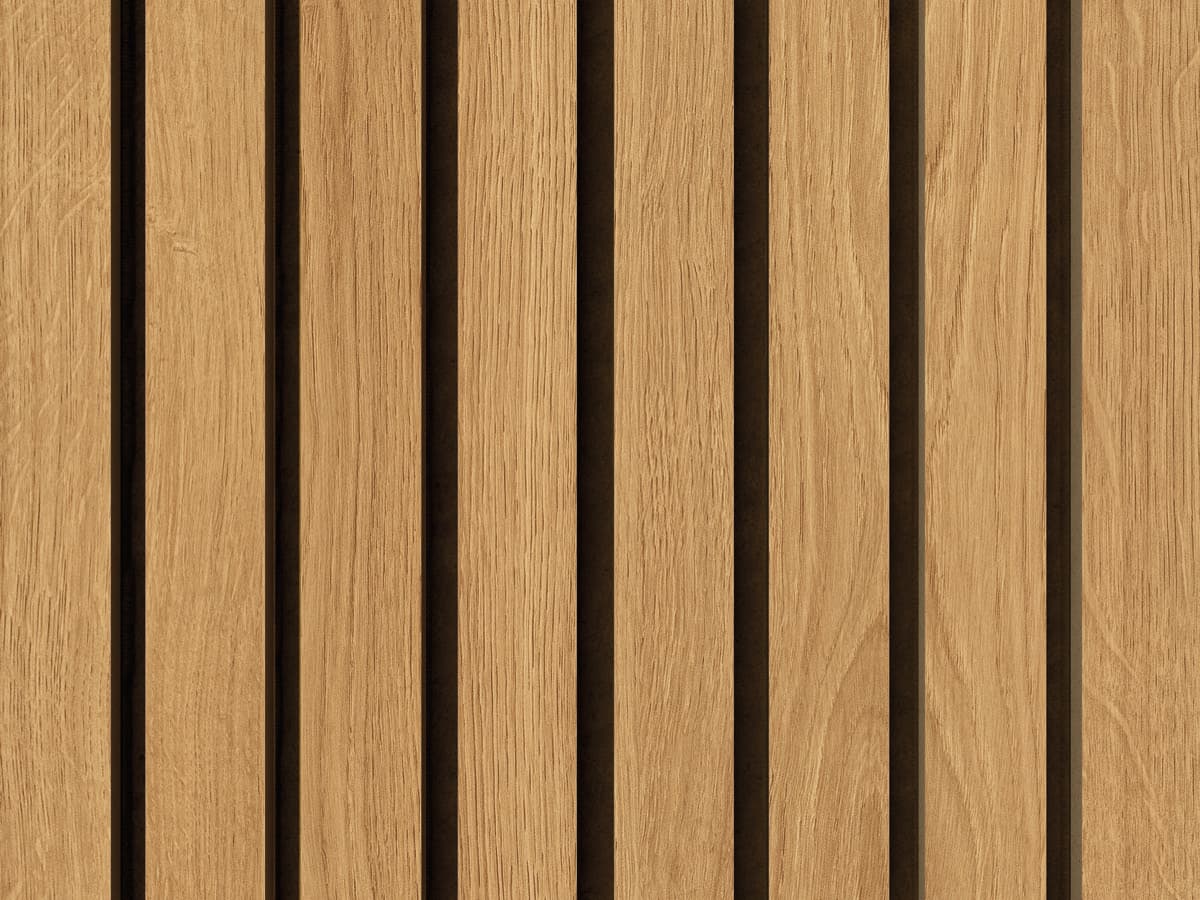 Oak dark finish on smartline acoustic panel
