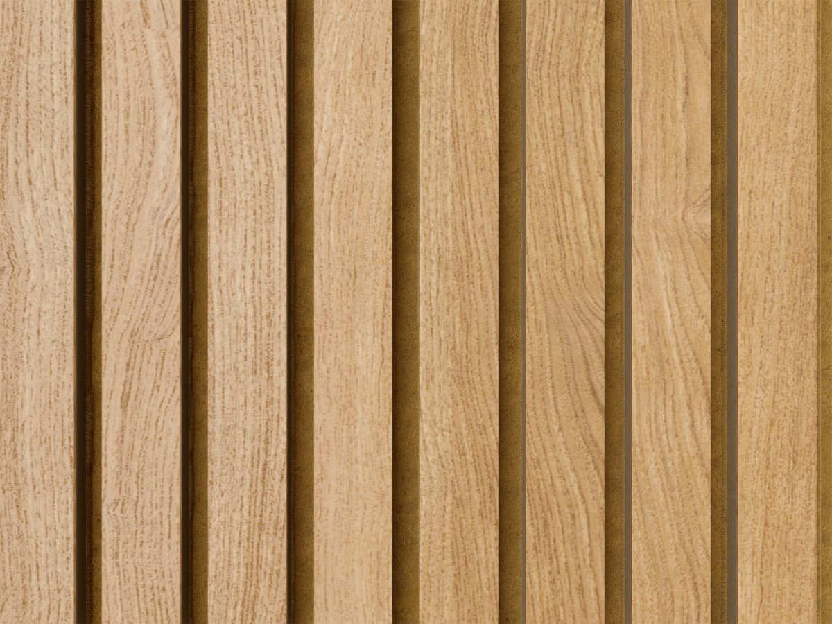 Oak nature finish on smartline acoustic panel