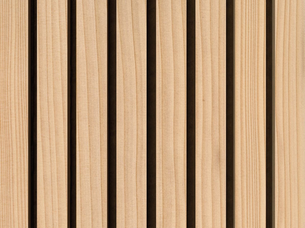 Silver fir dark finish on smartline acoustic panel