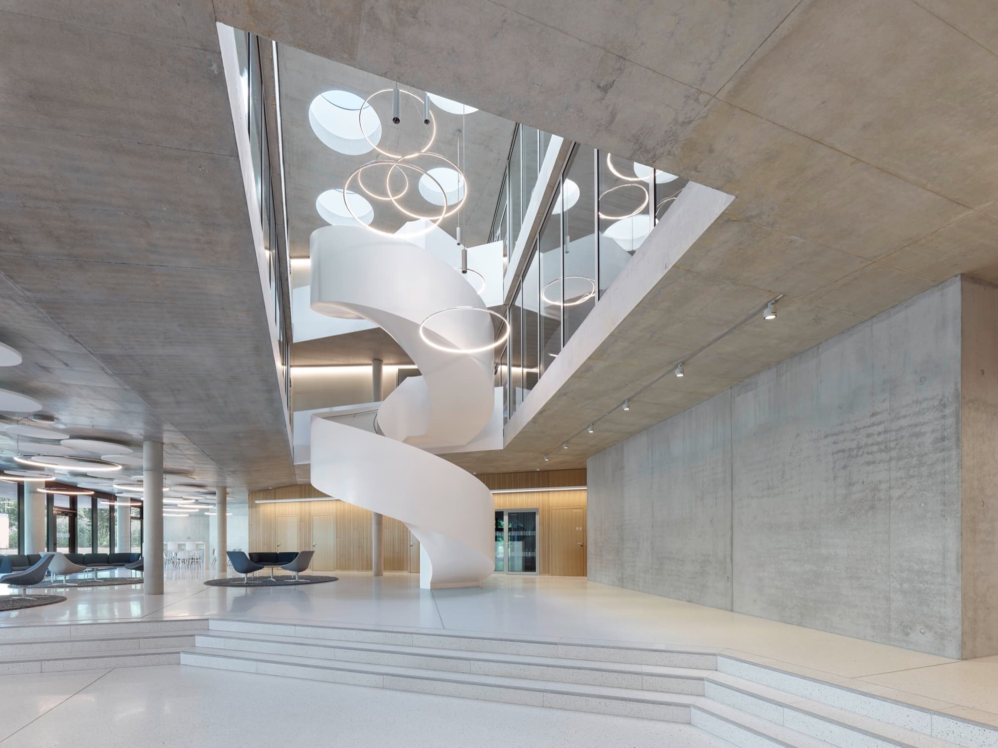 Steinbeis-Haus: acoustic panelling detail