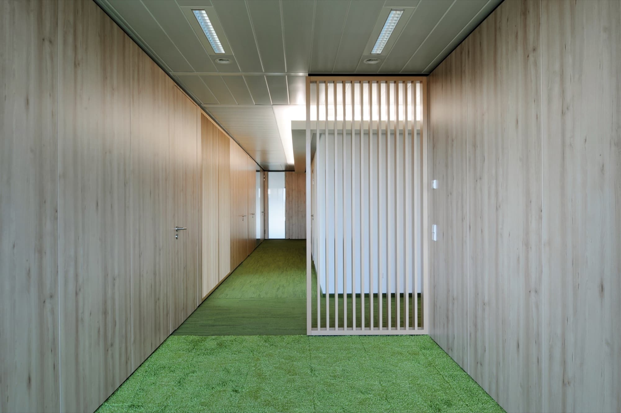 Tour B: acoustic panelling detail